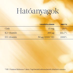 Derű D3+K2-vitamin +Cink